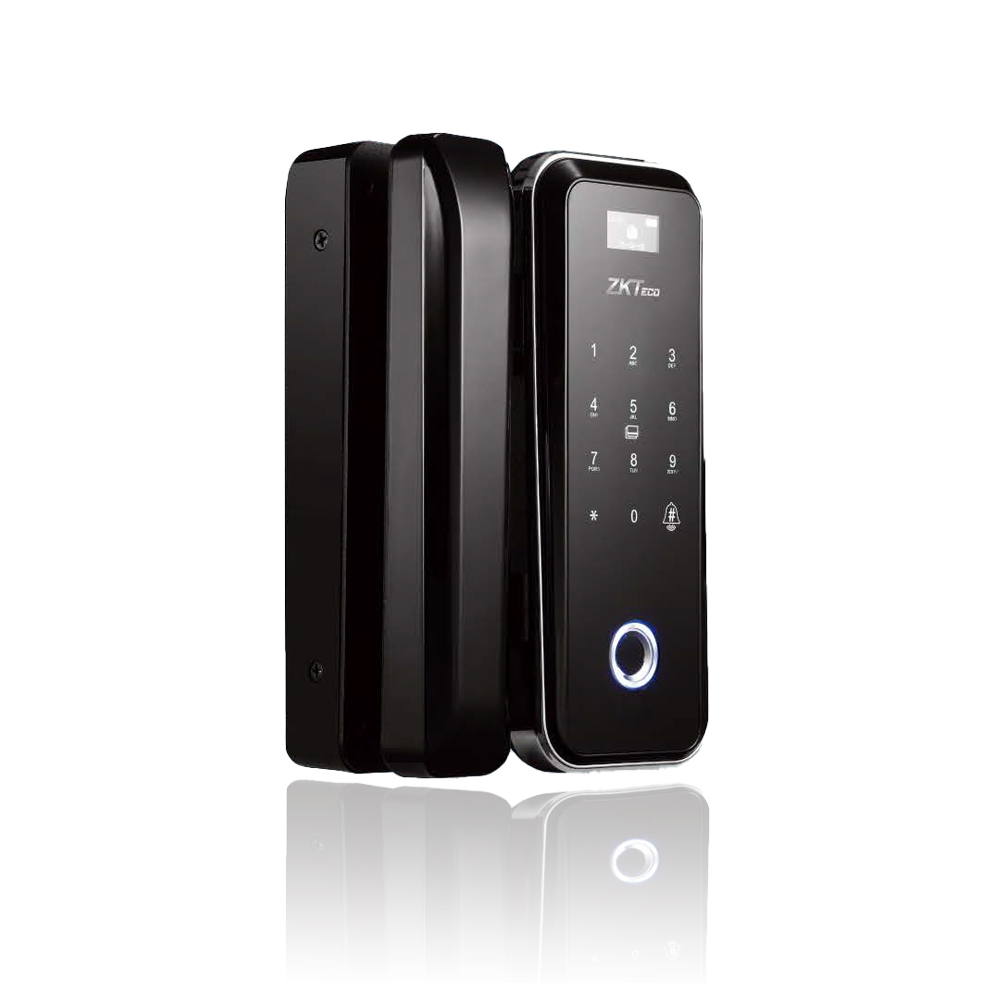 Image of ZKTeco GL300 Fingerprint & MF Card Glass Door Lock